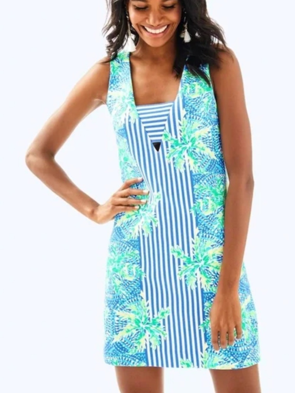 Lilly Pulitzer Chiara Tropic Like Its Hot Shift Dress size small
